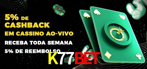 Promoções do cassino ao Vivo K77Bet